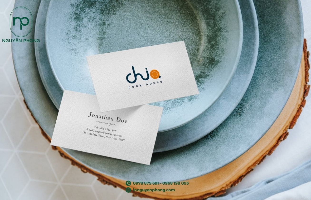 Mẫu card visit trong hộp gốm sứ